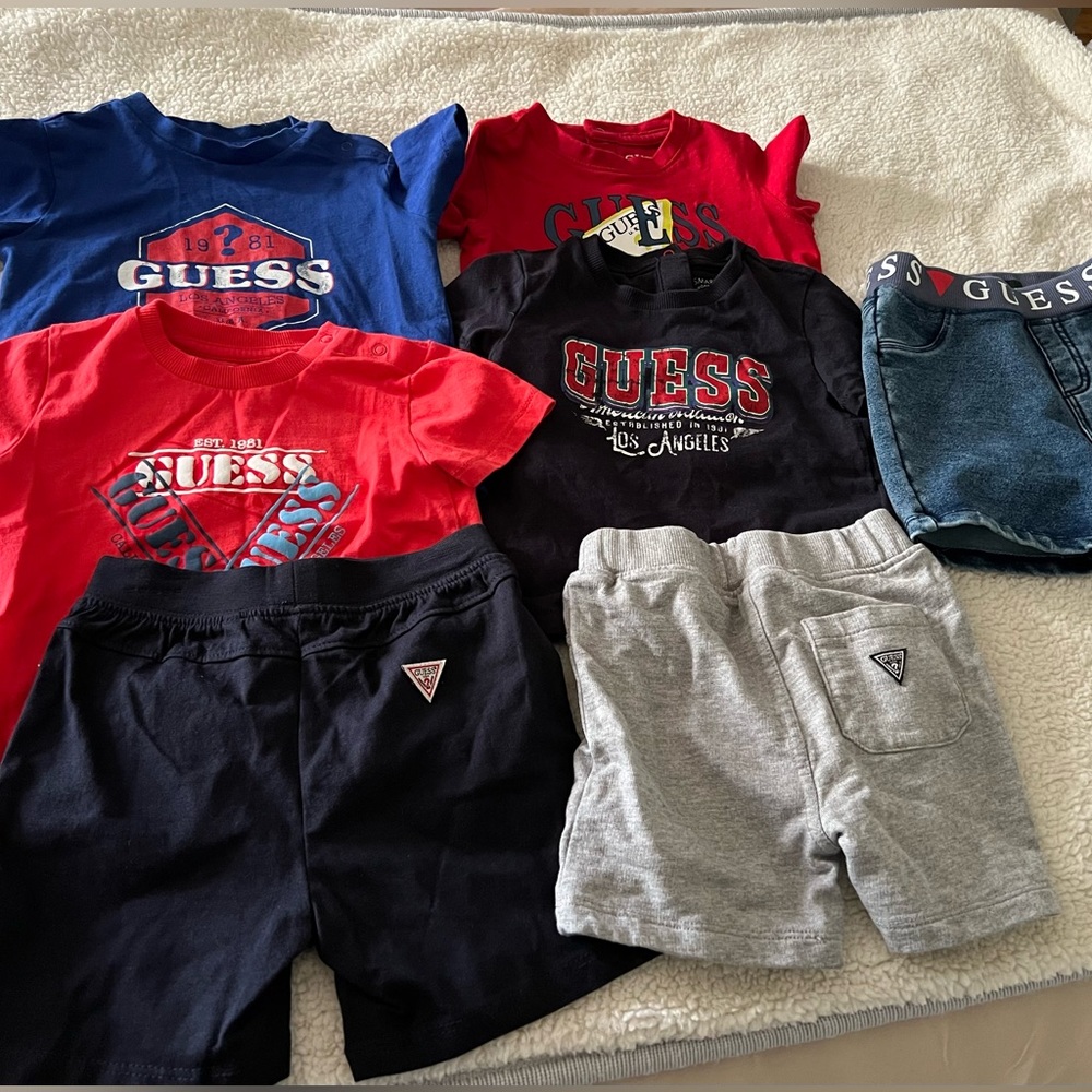 Baby/Toddler Guess Tshirt & Shorts Set Bundle - 18 Months